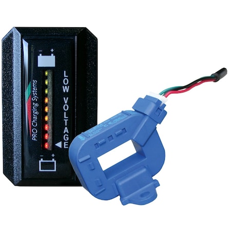 Dual Pro Lithium Battery Gauge - Single - Rectangle Vertical Display BFGVLITH